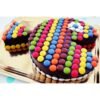 Fish Shaped Gems Cake featuring vibrant edible gems, ideal for kids' birthdays or aquatic-themed celebrations, beautifully decorated and deliciously crafted.