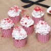 Red Velvet Cup Cake with velvety red cake and cream cheese frosting, ideal for birthdays, parties, or as a sweet indulgence.