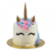 The Unicorn Delight cake featuring vibrant colors, a whimsical design, and unicorn decorations, perfect for birthdays and magical celebrations.