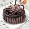 Designer Rose Chocolate Cake showcasing rich chocolate layers beautifully decorated with elegant rose designs and creamy frosting, ideal for special occasions.