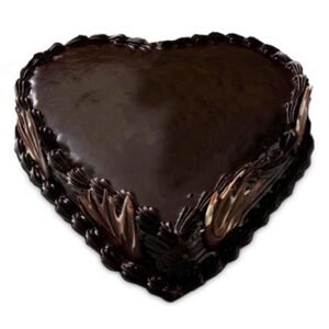 Truffly Heart Cake featuring rich chocolate truffle layers in a heart shape, perfect for romantic celebrations and special occasions.