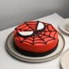 Amazing Spiderman Adventure Cake featuring vibrant Spiderman decorations and action-packed design, perfect for a superhero-themed birthday celebration for kids.