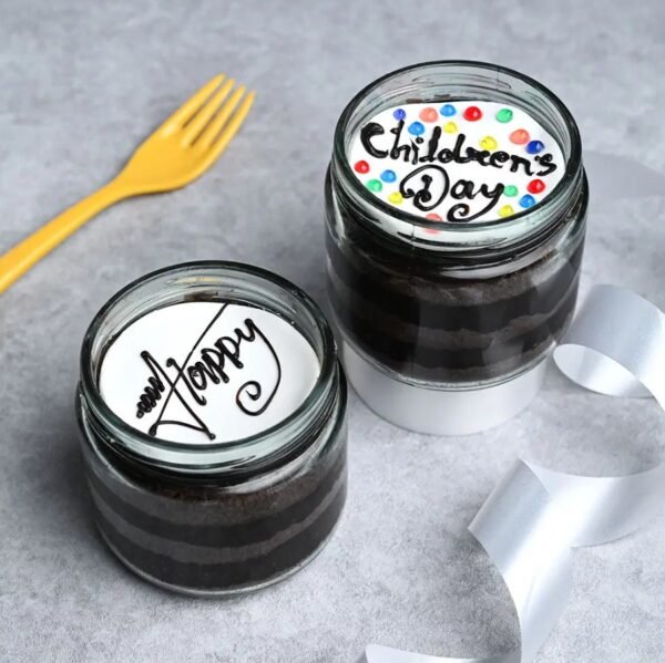 Personalized Chocolate Jar Cakes for Children's Day – Sweet Surprises for Little Ones