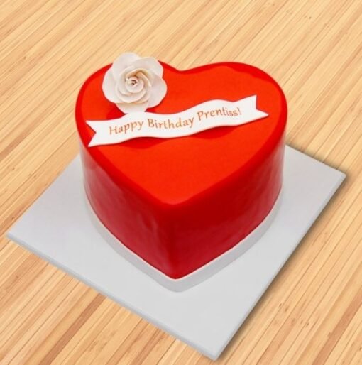 Stunning Heart Designer Cake featuring intricate decorations, rich colors, and delicious layers, ideal for romantic celebrations like anniversaries and Valentine’s Day.