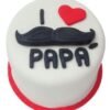 I Love Papa Cake decorated with heartfelt designs, perfect for celebrating Father's Day or any special occasion honoring dads.