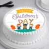 Joyous Children's Day Cake decorated with colorful frosting and cheerful designs, perfect for celebrating the joy of childhood on special occasions.