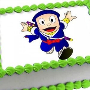 Ninja Hattori Cake decorated with vibrant colors and characters from the popular anime, featuring delicious frosting and fun designs, perfect for children's celebrations.