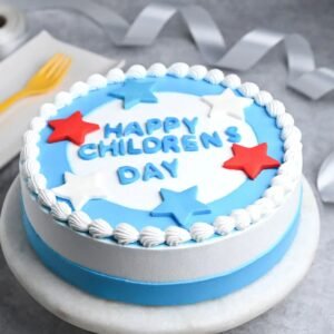 Pineapple Delight Children's Day Cake with tropical flavors and vibrant design, perfect for celebrating kids' special moments with a refreshing treat.