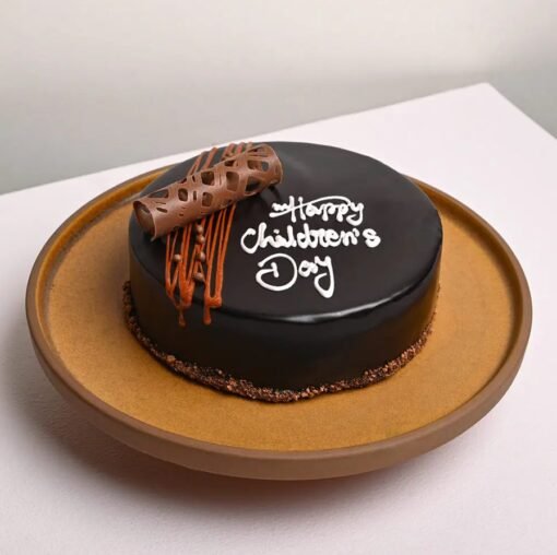 Truffle Children's Day Cake featuring rich chocolate layers and a smooth truffle frosting, perfect for adding a touch of luxury to celebrations.