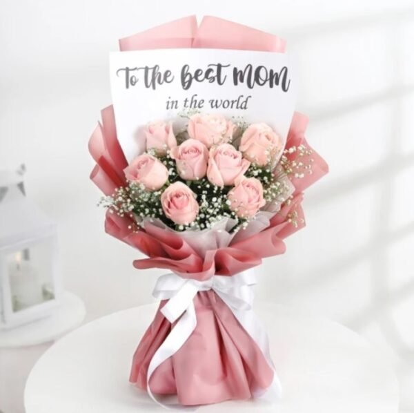 Blooming Love Mother's Day Arrangement featuring a colorful bouquet of fresh flowers, perfect for celebrating and honoring mothers on their special day.