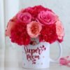 Blooming Mom's Mug with floral design, perfect gift for mothers, ceramic coffee mug for Mother's Day, vibrant flowers mug for mom