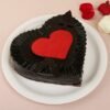 Chocolate Truffle Heart Cake, a rich, heart-shaped dessert perfect for romantic occasions and special celebrations.