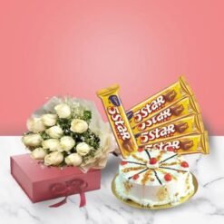 Golden Butterscotch Bliss Duo featuring rich butterscotch treats and a delicious dessert, perfect for satisfying your sweet cravings.