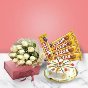 Golden Butterscotch Bliss Duo featuring rich butterscotch treats and a delicious dessert, perfect for satisfying your sweet cravings.