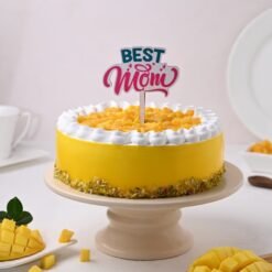 Golden Mango Pistachio Treat for Mom, a delicious dessert featuring mango layers and crunchy pistachio toppings.