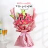 Graceful Lily Mother's Day Bouquet featuring elegant lilies in soft colors, perfect for expressing love and admiration on Mother's Day.