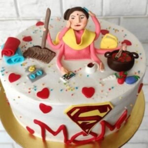 Delightful Heroic Mom Cake with vibrant design, ideal for celebrating moms on Mother's Day or any special occasion.