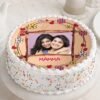 Personalized Mom's Memory Lane Photo Cake, ideal for birthdays and special occasions, showcasing custom designs that celebrate cherished memories.