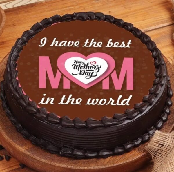 Personalized Mom's Treasured Moments Photo Cake, ideal for birthdays and special occasions, featuring custom designs that celebrate cherished memories and love.