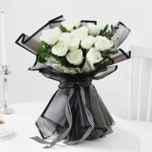 Mystic Black Rose Collection showcasing stunning black roses in an elegant arrangement, perfect for unique gifts, special events, and home decor.