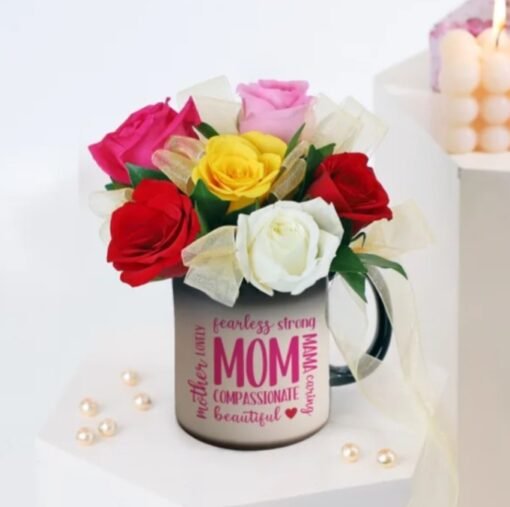 Radiant Blooms For Mother's Day featuring a vibrant mix of flowers, perfect for honoring and celebrating mothers with elegance and love.