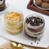 Scotch Chip Fusion Jar Duo - Two decadent dessert jars filled with rich chocolate layers and buttery scotch chips, perfect for indulgence.