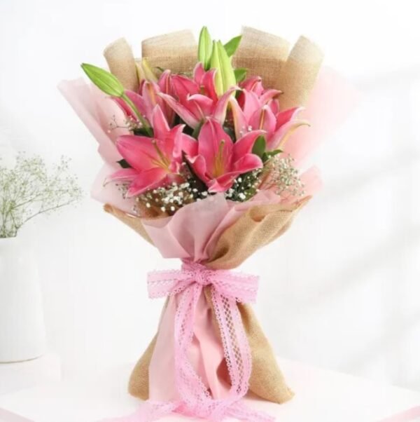 Serene Blossom Mother's Day Bouquet featuring soft, elegant flowers, perfect for honoring mom’s gentle beauty and grace.