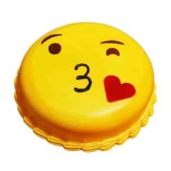 Sweet Emoji Butterscotch Cake featuring a rich butterscotch flavor and colorful emoji decorations, ideal for birthdays and playful celebrations.