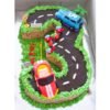 Three Number Celebration Cake showcasing colorful decorations and personalized number design, ideal for milestone birthdays and festive celebrations.