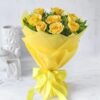 Warmth of Yellow Roses featuring a vibrant bouquet of fresh yellow roses, ideal for expressing friendship and joy on any occasion.