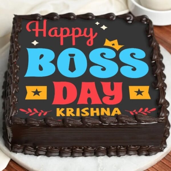 Boss Day Splendor Cake with elegant decorations, perfect for celebrating Boss’s Day, leadership milestones, and corporate achievements.