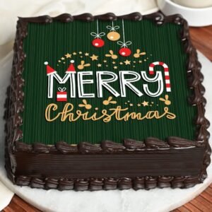 Christmas Celebration Cake – a beautifully decorated festive cake designed to bring joy and sweetness to holiday celebrations and gatherings.