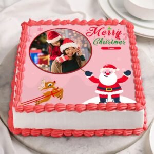 Christmas Picture Perfect Cake featuring stunning decorations and festive elements, perfect for holiday celebrations and family gatherings.