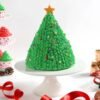 Christmas Tree Cocoa Cake with rich cocoa layers, festive tree decorations, perfect for holiday gatherings and Christmas celebrations.