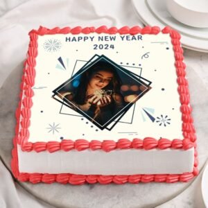 Custom New Year Cake tailored with personalized decorations, perfect for a one-of-a-kind New Year celebration.