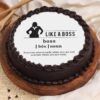 Happy Boss Day Cake with elegant decorations, ideal for showing appreciation and celebrating leadership on Boss’s Day or other milestones.