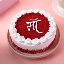 Heartfelt Red Velvet Cake for Mom with rich red velvet layers, ideal for Mother’s Day or special celebrations.