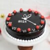 New Year Clock Chocolate Cake – a chocolate cake with clock decorations, perfect for counting down to the New Year.