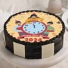 New Year Clockwork Cake with intricate clockwork design and elegant decorations, symbolizing the countdown to a fresh, exciting year.