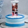 Photo Bliss Blueberry Cake – a blueberry-flavored cake with a customizable photo design, perfect for memorable celebrations and special occasions.