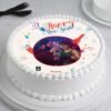 Photo New Year Cake with custom photo design, adding a personal touch to your New Year’s celebration and making it memorable.