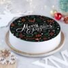 Pineapple Christmas Cheer Cake decorated with festive toppings, featuring layers of moist pineapple cake, perfect for holiday celebrations and gatherings.