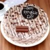 Republic Treat KitKat Cake featuring tricolor accents and crunchy KitKat bars, perfect for Republic Day celebrations.