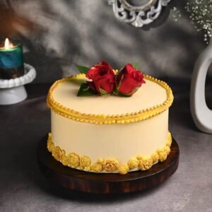 Royal Rose Wedding Cake featuring elegant rose decorations and multiple layers of delicious flavors, perfect for a luxurious wedding celebration.