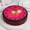 New Year Countdown Clock Cake featuring clock-themed design, decorated with festive elements, perfect for New Year celebrations.