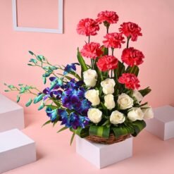 Gleaming Petals Bouquet, a vivid floral arrangement featuring bright and colorful blooms, perfect for joyful celebrations and special moments.