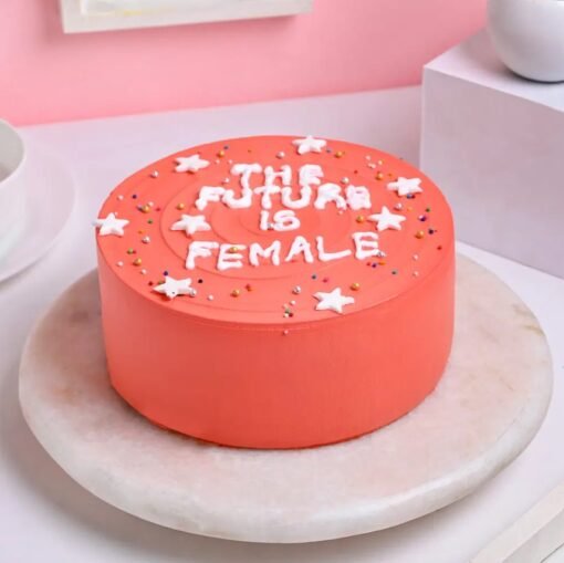 Women's Day Delight Cake decorated with vibrant colors and elegant designs, perfect for celebrating the spirit of women on this special day.