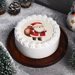 Sugar & Spice Christmas Cake with rich spices, festive decorations, and a beautifully iced design, bringing warmth and joy to your holiday table.