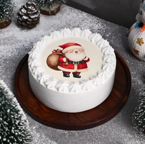 Sugar & Spice Christmas Cake with rich spices, festive decorations, and a beautifully iced design, bringing warmth and joy to your holiday table.