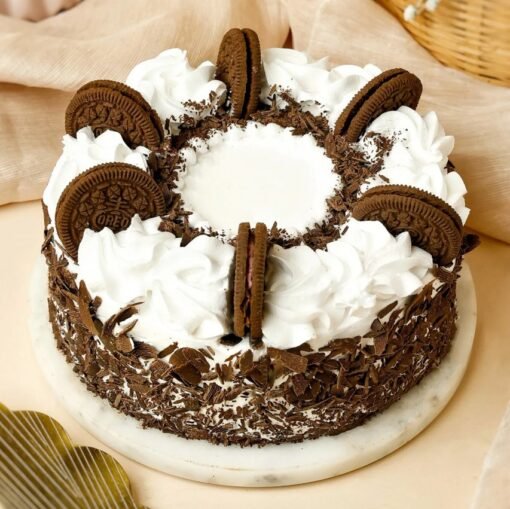 Delicious Black Forest Cake with layers of chocolate, cherries, and whipped cream, perfect for birthdays and celebrations.